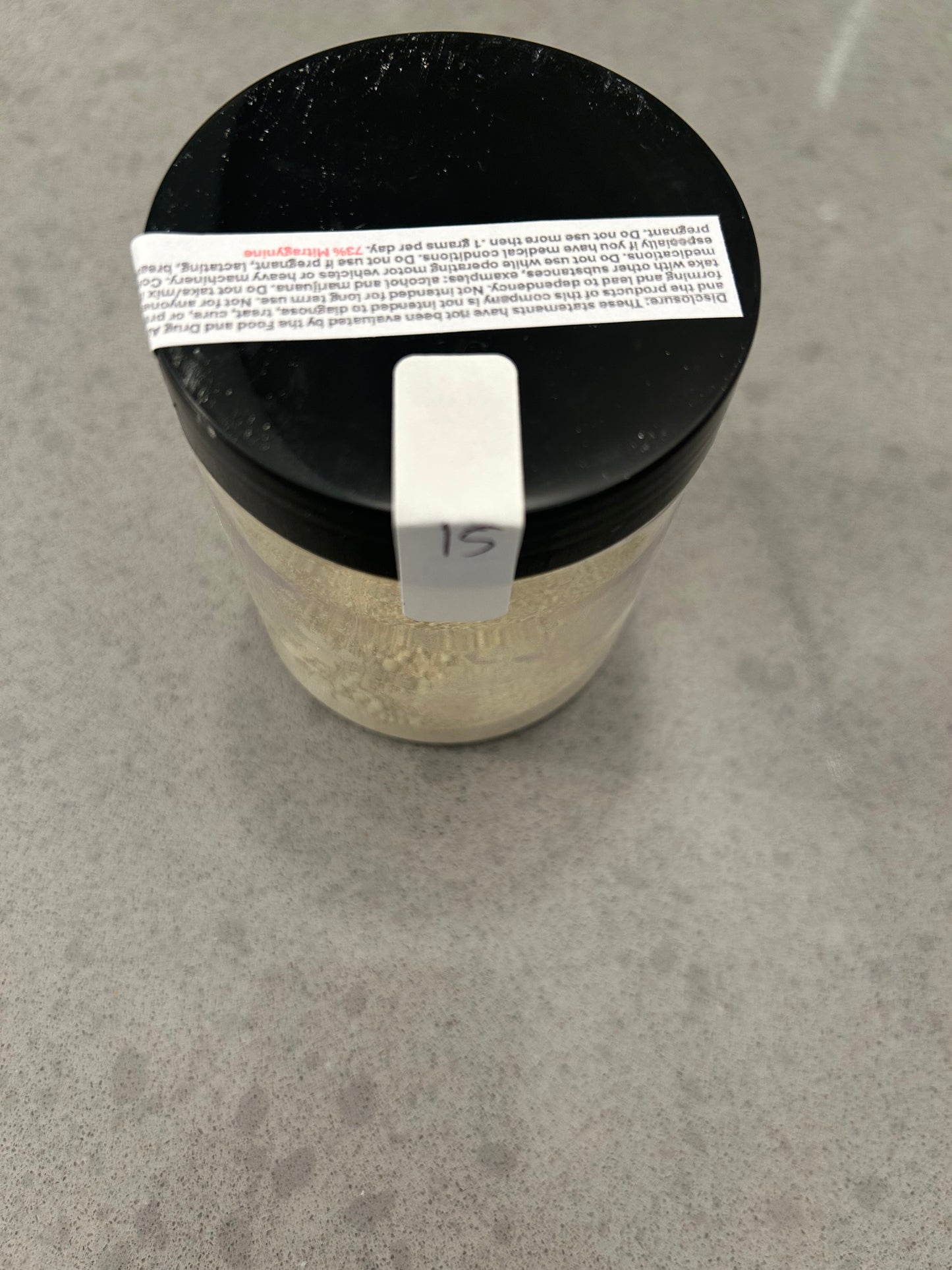 15 Grams 73% Mitragynine Extract
