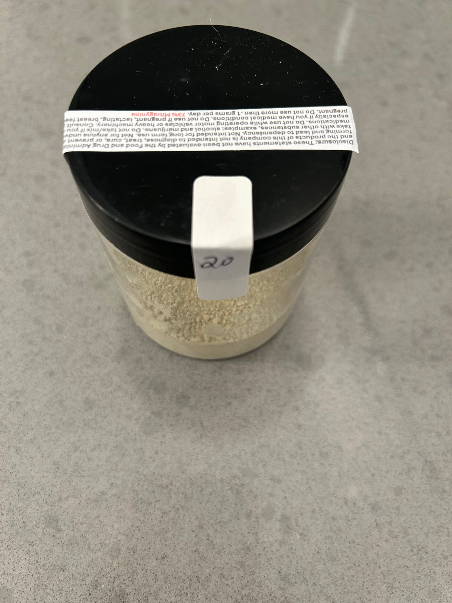 20 Grams 73% Mitragynine Extract