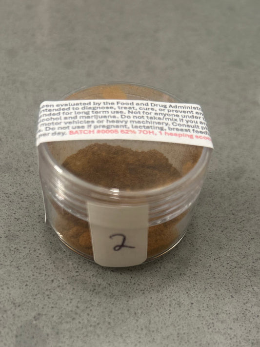 2 grams Full Spectrum 62% 7OH Powder