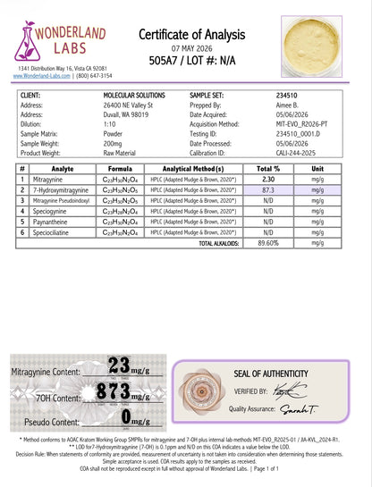 1 gm 87% Cashmere Clay 7oh